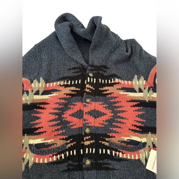 NWT Lucky Brand Southwest Shawl Cardigan - Picture 6 of 6
